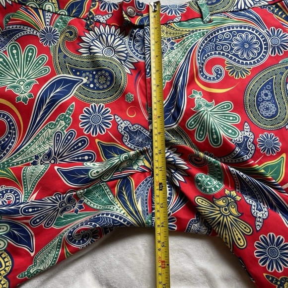 Loudmouth Golf Paisley Red Shorts Mens Size 38 - Picture 8 of 10
